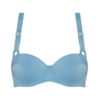 Outlet price €84 - Bra "Gloria airy blue & gold"