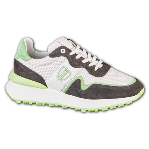 Ladies Sneakers D91117, verde-bianco