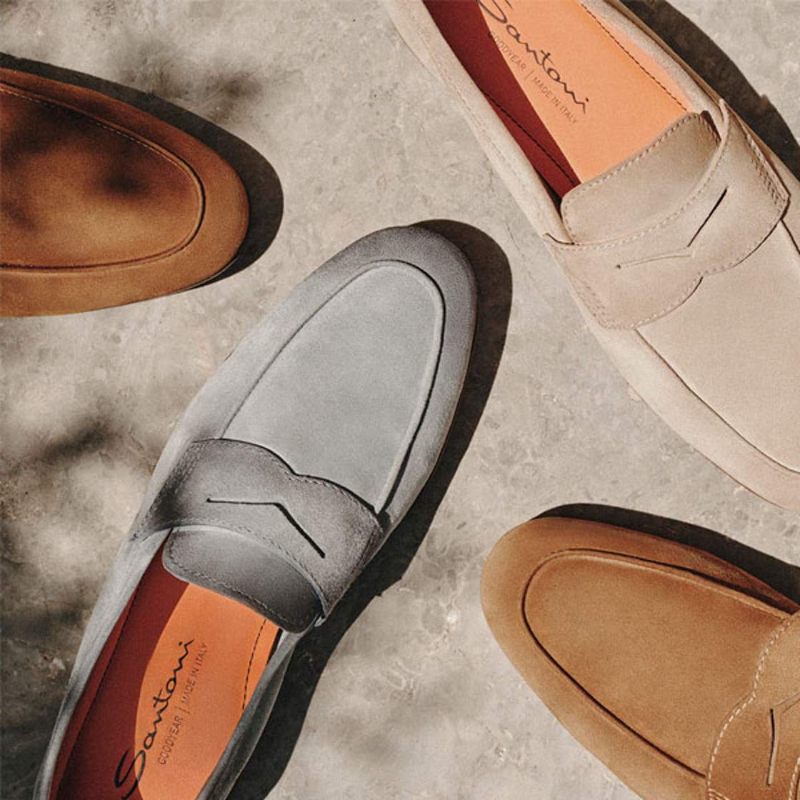 Santoni shoes different colours