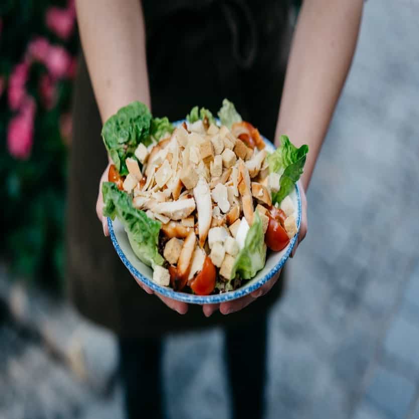 Salad with chicken