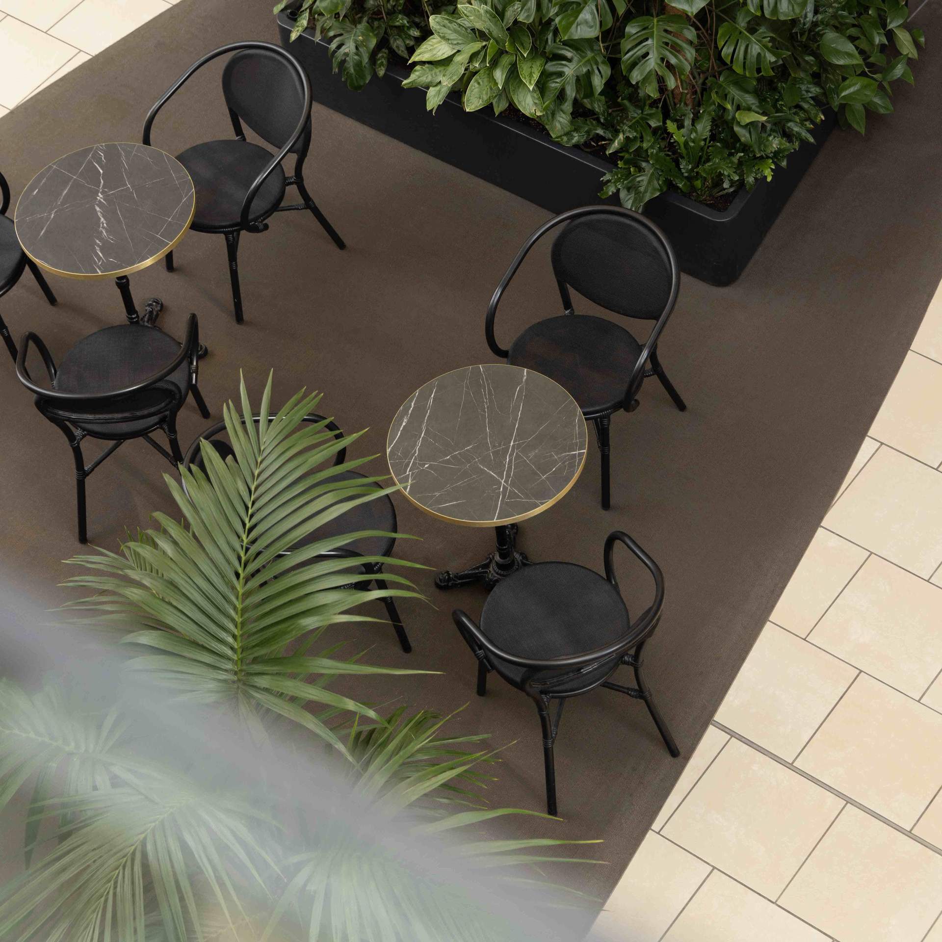 Seating inside York Designer Outlet