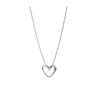 *RRP €45 I Outletprice €31 I silver stainless steel chain with an open heart pendant