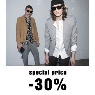 Up to -30% off our outlet prices on selected items.