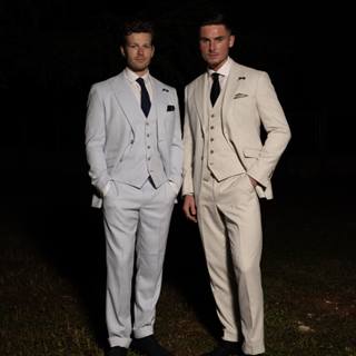 Buy 2 suits and get 10% off the purchase
10% off shoes, ties and shirts on any suit purchases
