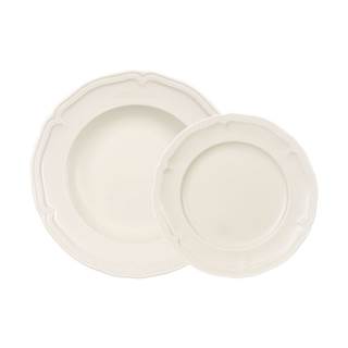 *'Manoir' plates: dinner plate 27cm €6.90 | soup plate 23cm €6.90 | breakfast plate 21cm €5.90 | side dish 24cm €11.90