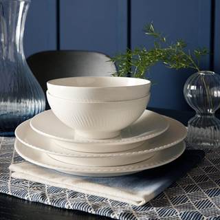 Denby Arc White Made in England Porcelain 12 Piece Dinner Set | RRP £152 | Our Outlet Price £106.40 | Introductory Offer Price: £79