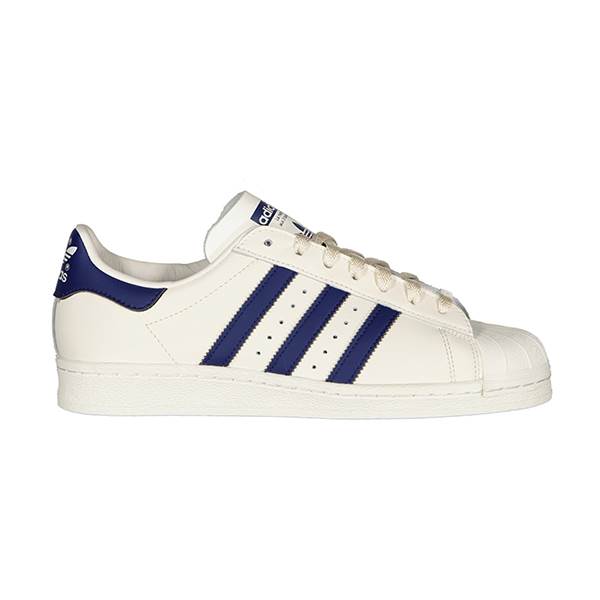 adidas all time classic superstar sneaker in white and marine blue