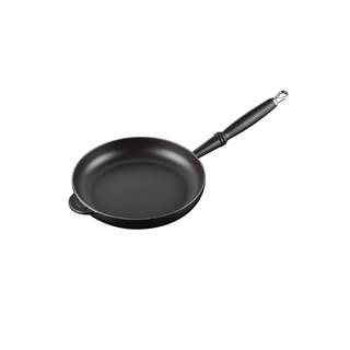 Frying pan with phenolic handle, 26cm, cast iron, black