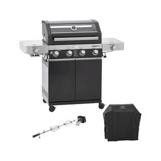 BBQ-Station VIDERO G4-S  incl. cover hood, rotisserie and delivery | RRP € 1 257,95 | Outlet € 979,95