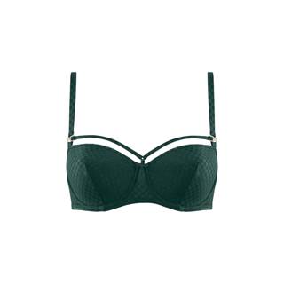 Outlet price €70 - Bra "Space Odyssey" checkered pine green