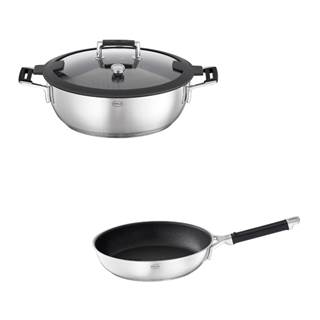 Outlet price €212.90 - Set - Silence Pro Frying Pan 28 cm (91972) + Silence Pro Aroma Steamer 28 cm (91978)