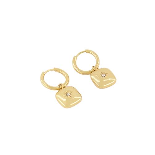 Earring hoops square with strass