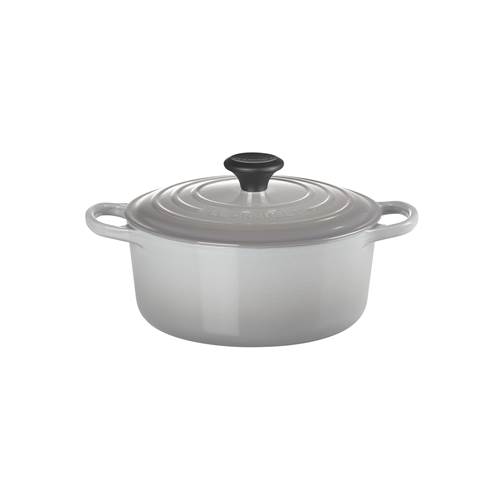 Round casserole 20cm mist grey of enameled cast iron